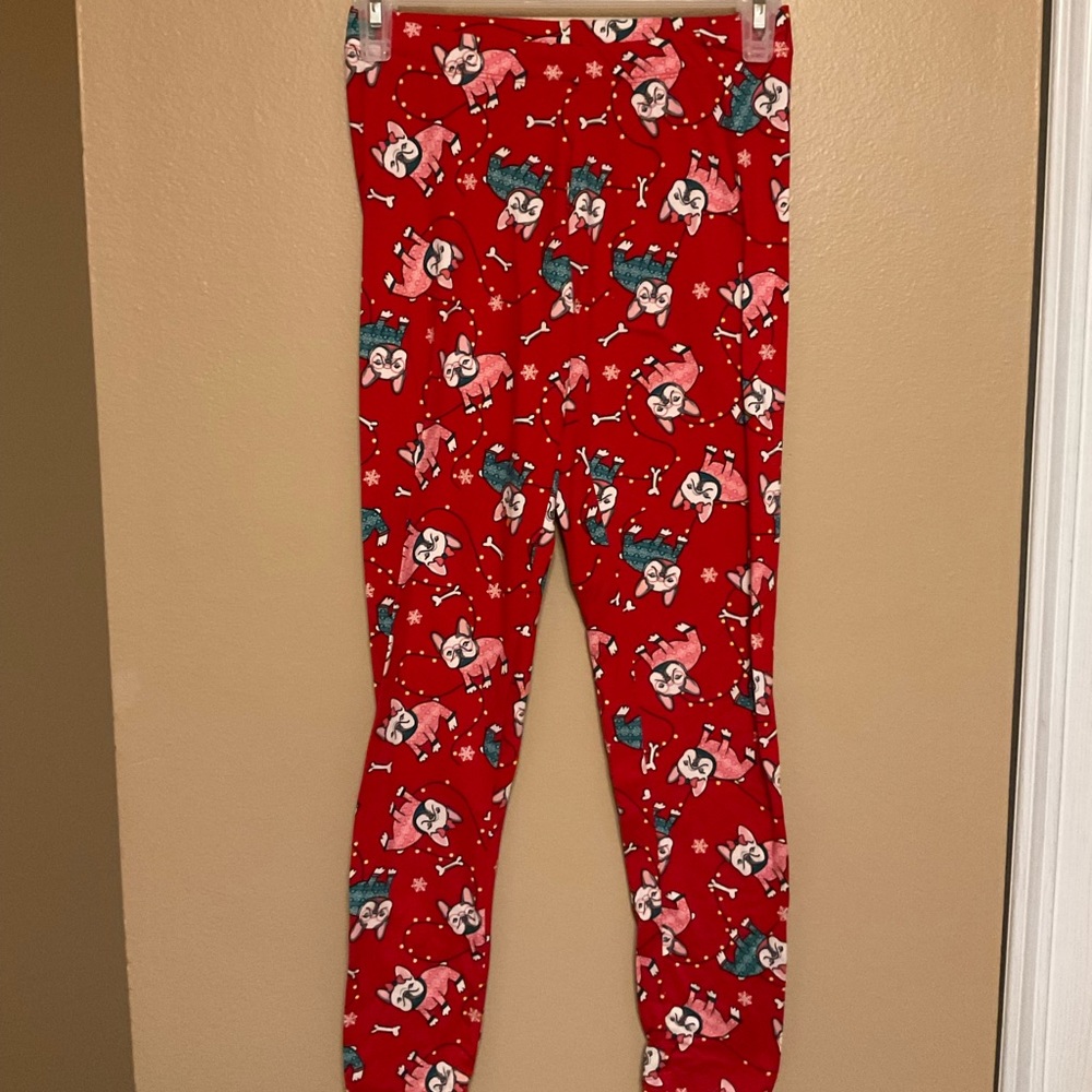 Joe Boxer Pug Print Christmas Leggings